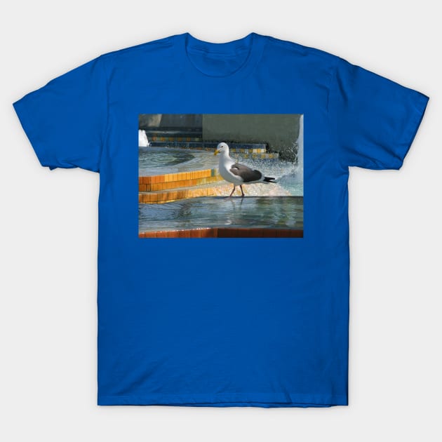 Seagull strut T-Shirt by FriendlyComputerHelp